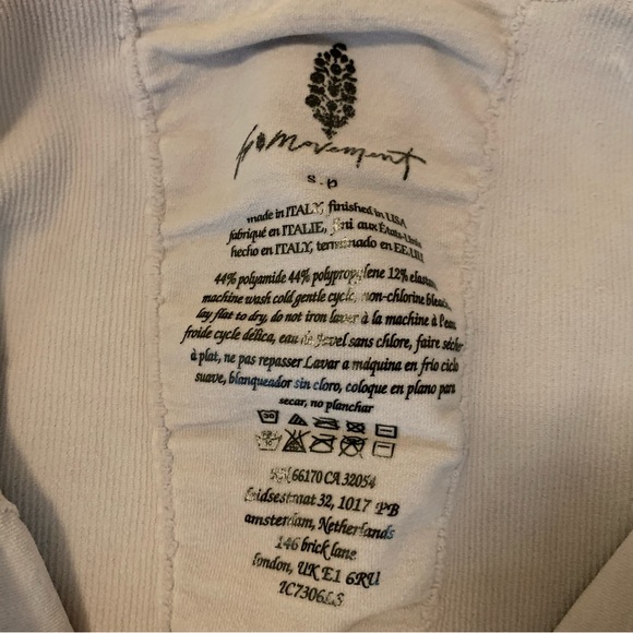 NWOT Free people Good Karma Flared onesie ice grey size S - Picture 15 of 15